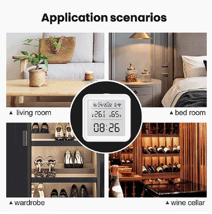 Tuya WIFI Temperature Humidity Sensor Hygrometer Thermometer Smart Home Backlight Smart Life Support Alexa Google Assistant