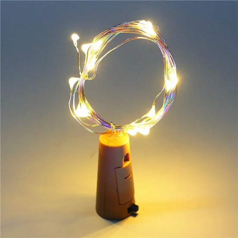 10pieces Bar LED Wine Bottle Cork 3M String Lights Christmas Decoration Led Lamp Fairy Lights Holiday Copper Wire Lights String