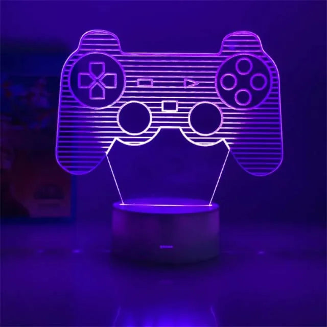 3D LED Gaming Setup RGB Lamp USB Powered Gaming Room Children's Lamp Bedroom Night Lights LED Table Lamp Indoor Lighting Gifts