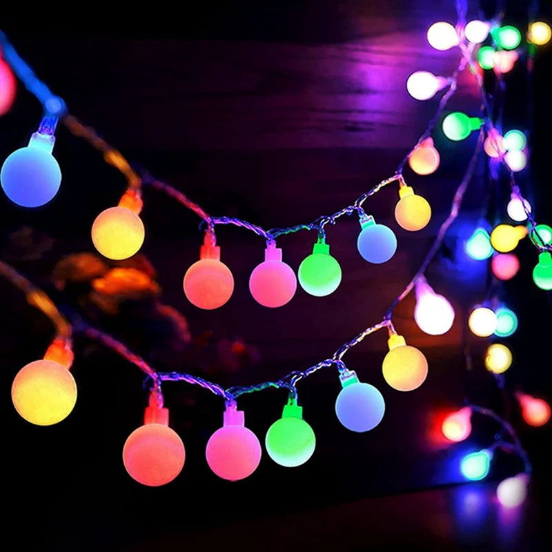 1Pack 10/20/40/80 Led Globe String Lights Battery/Usb Operated Fairy Light Waterproof For Garden Christmas Wedding Party Decor