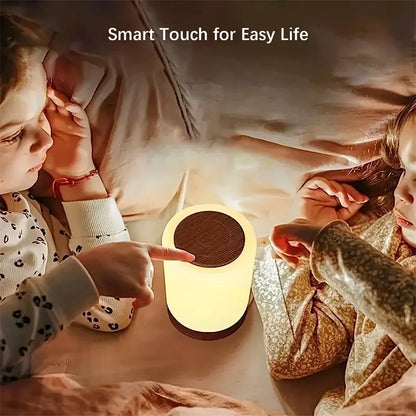 Smart LED Night Light,Portable Touch Control Table Lamp,USB Rechargeable RGB Changing room decor for Kids Bedroom Camping