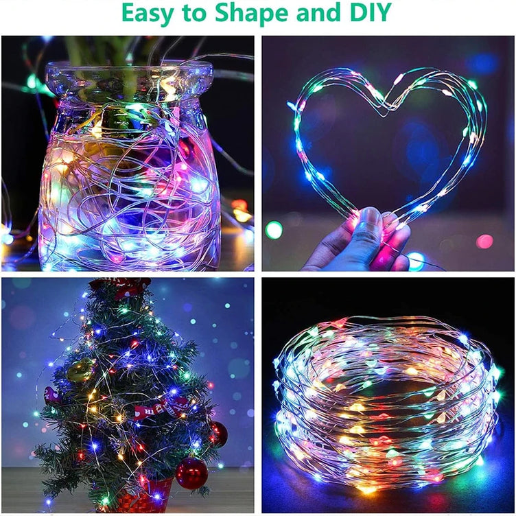 3M LED Lights String Fairy Decoration USB Holiday Curtain Garland Lamp 8 Mode For Home Garden Christmas Party New Year Wedding