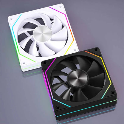 OEM PRISM 5 PRO Computer Chassis Fan 12cm ARGB 4 Pin PWM Quiet Cooling Fan 12V Large Air Volume 45.2CFM/800-1600RPM