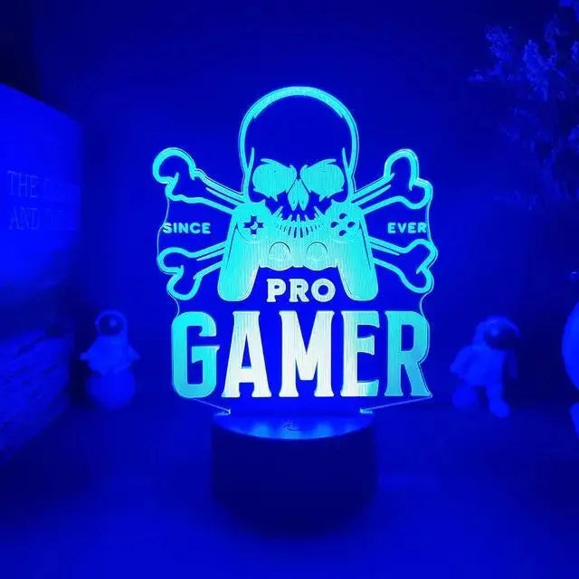 3D LED Gaming Setup RGB Lamp USB Powered Gaming Room Children's Lamp Bedroom Night Lights LED Table Lamp Indoor Lighting Gifts