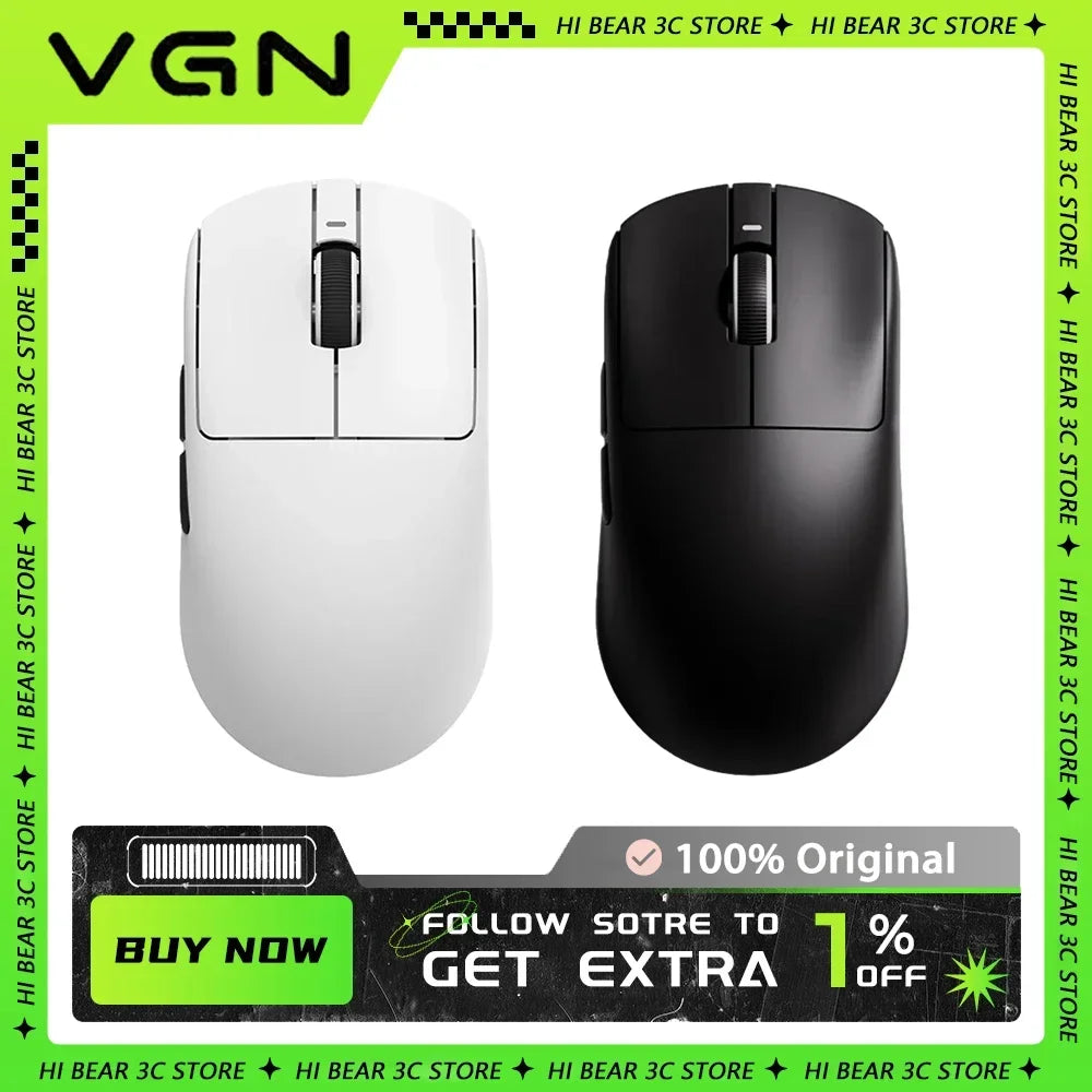 VGN VXE Dragonfly R1 Wireless Mouse PAW3395 Sensor Nordic 52840 2KHz FPS Gaming Mouse Smart Speed X Low Delay Gamer Customize