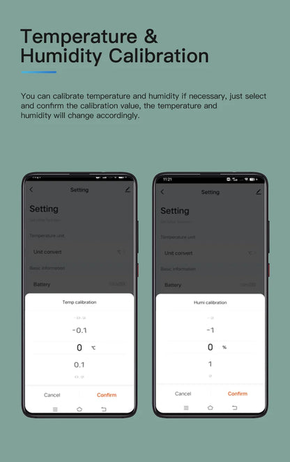 Tuya BT Smart Temperature Humidity Sensor Indoor Hygrometer Bluetooth-Compatible APP Remote Control Works With Alexa Google Home
