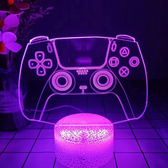 3D LED Gaming Setup RGB Lamp USB Powered Gaming Room Children's Lamp Bedroom Night Lights LED Table Lamp Indoor Lighting Gifts