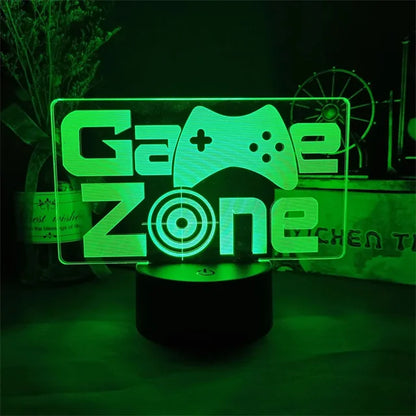 3D LED Gaming Setup RGB Lamp USB Powered Gaming Room Children's Lamp Bedroom Night Lights LED Table Lamp Indoor Lighting Gifts