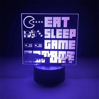 3D LED Gaming Setup RGB Lamp USB Powered Gaming Room Children's Lamp Bedroom Night Lights LED Table Lamp Indoor Lighting Gifts