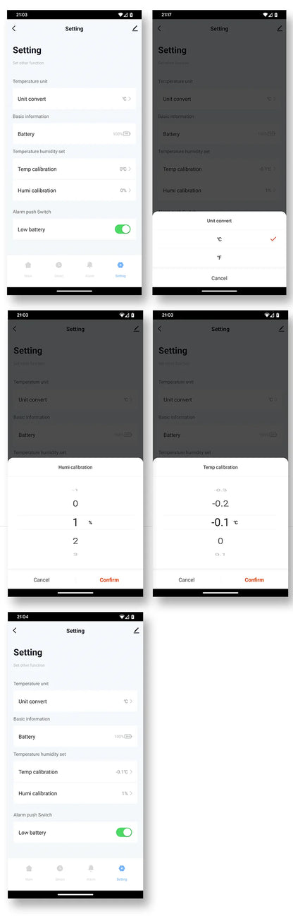 Tuya BT Smart Temperature Humidity Sensor Indoor Hygrometer Bluetooth-Compatible APP Remote Control Works With Alexa Google Home